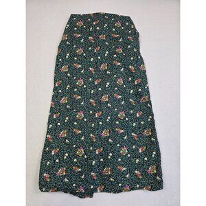 Free People Floral Print Maxi Skirt 5/6 100% Cotton Small Boho Cottage Core